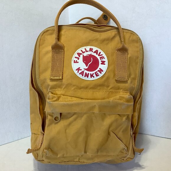 Fjall Raven Kanken Mini Backpack Yellow 10" x 8" - Picture 1 of 10